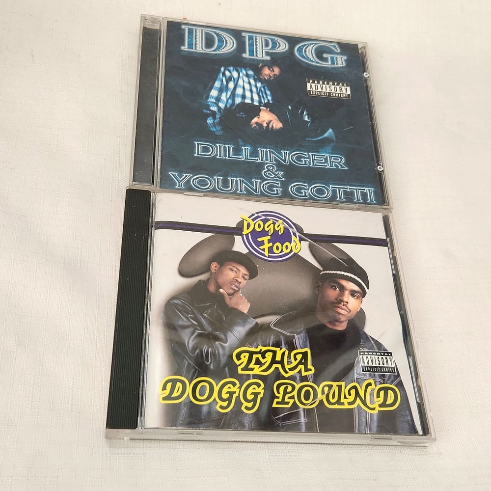 Hip Hop 90s Y2K 2 CD Lot Rap Music Tha Dogg Pound Dogg Food and D.P.G Death Row